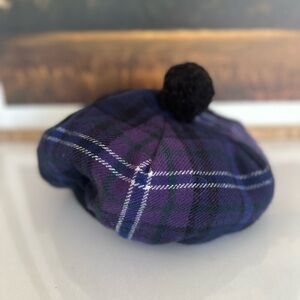 Highlander Collection by Lochcarron hat Scotland Wool Plaid Tartan Tam